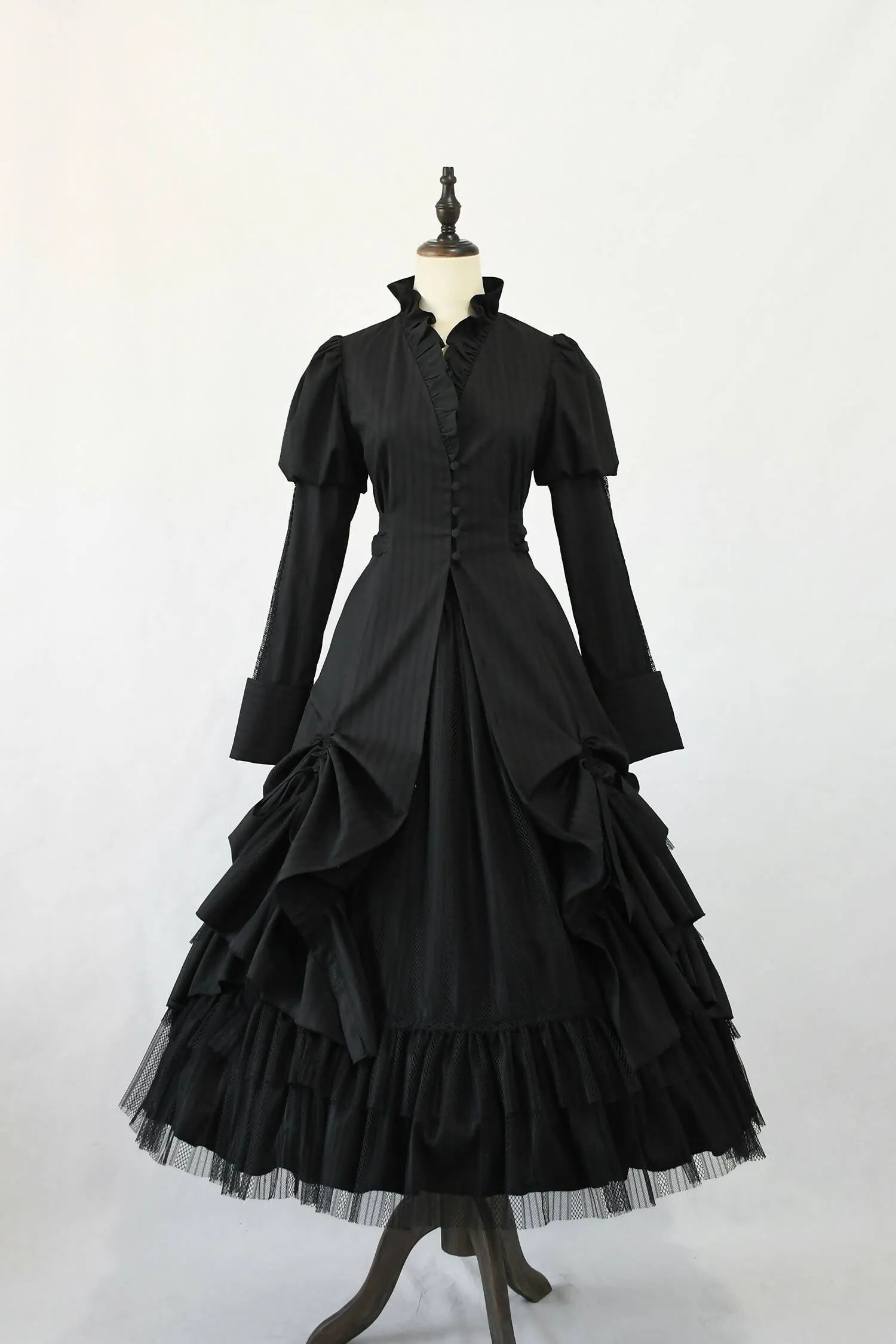 Garden of the Insomnia Night - Gothic Lace Long Skirt