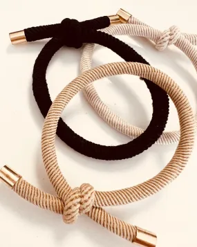 Gold Trimmed Hair Tie