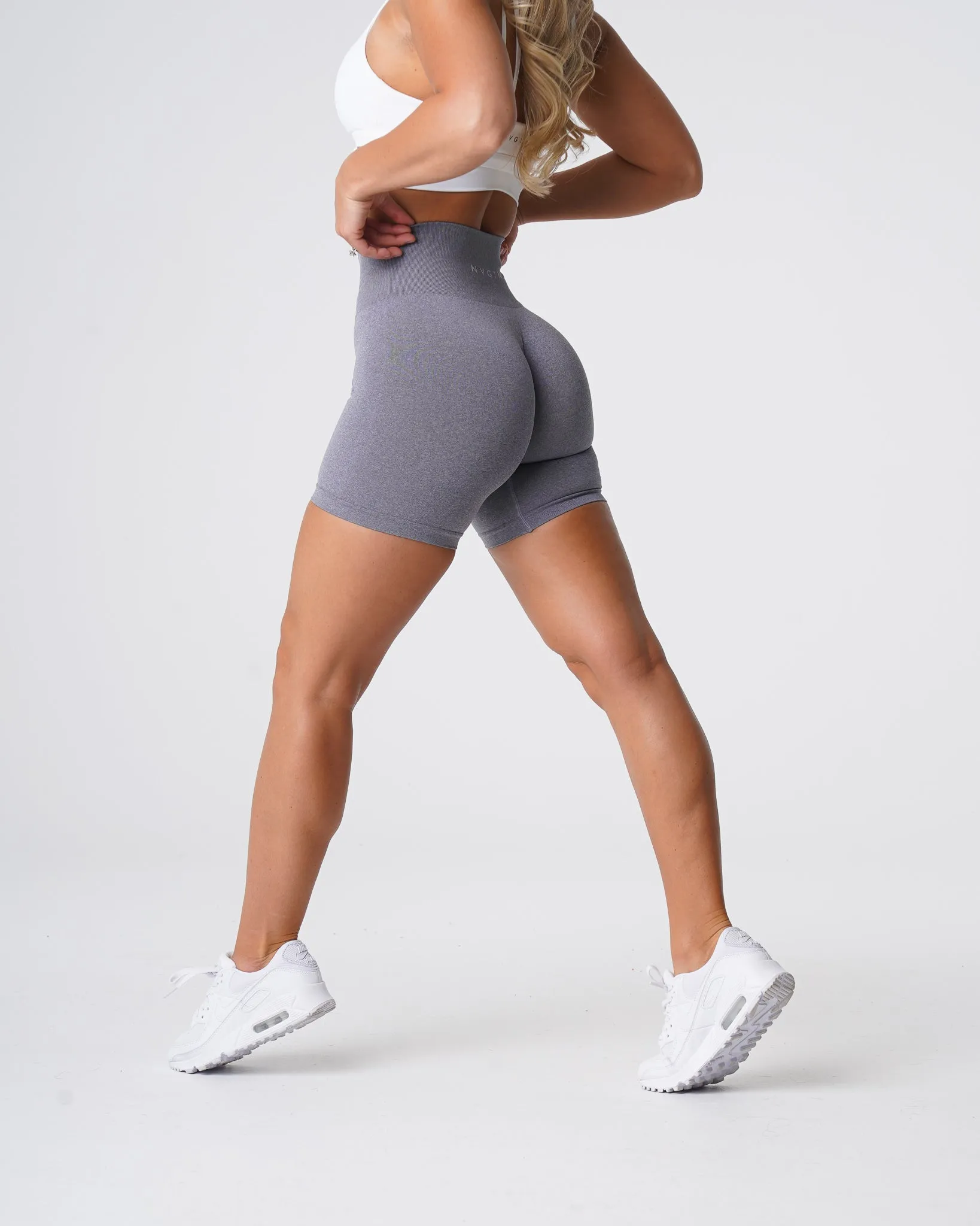 Grey Pro Seamless Shorts