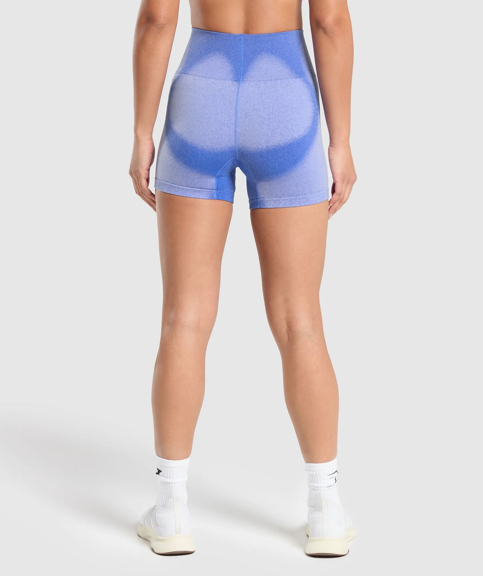 Gymshark Blur Seamless Shorts - Iris Blue/Powdered Lilac