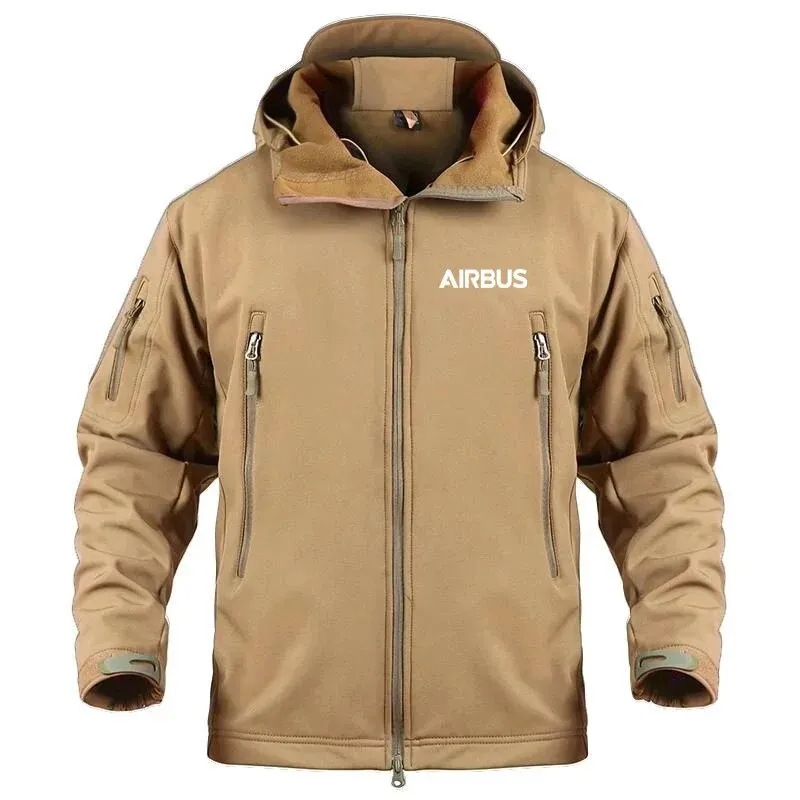 Hooded Man Coat Jacket Military