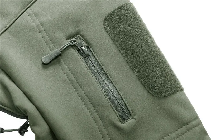 Hooded Man Coat Jacket Military