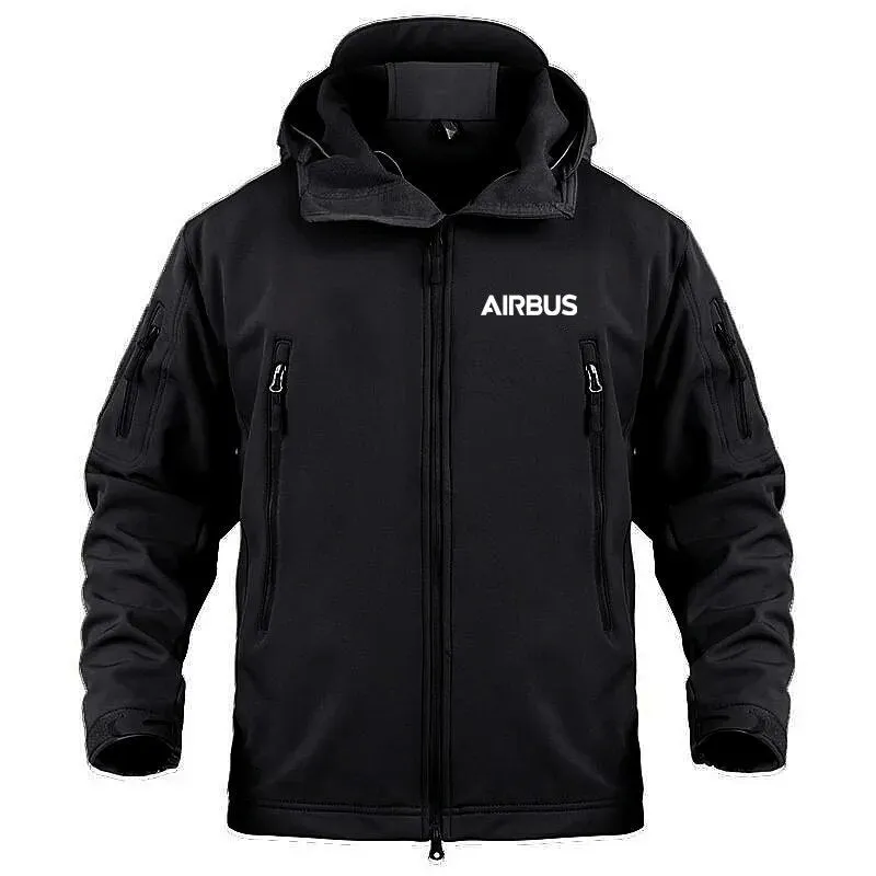 Hooded Man Coat Jacket Military