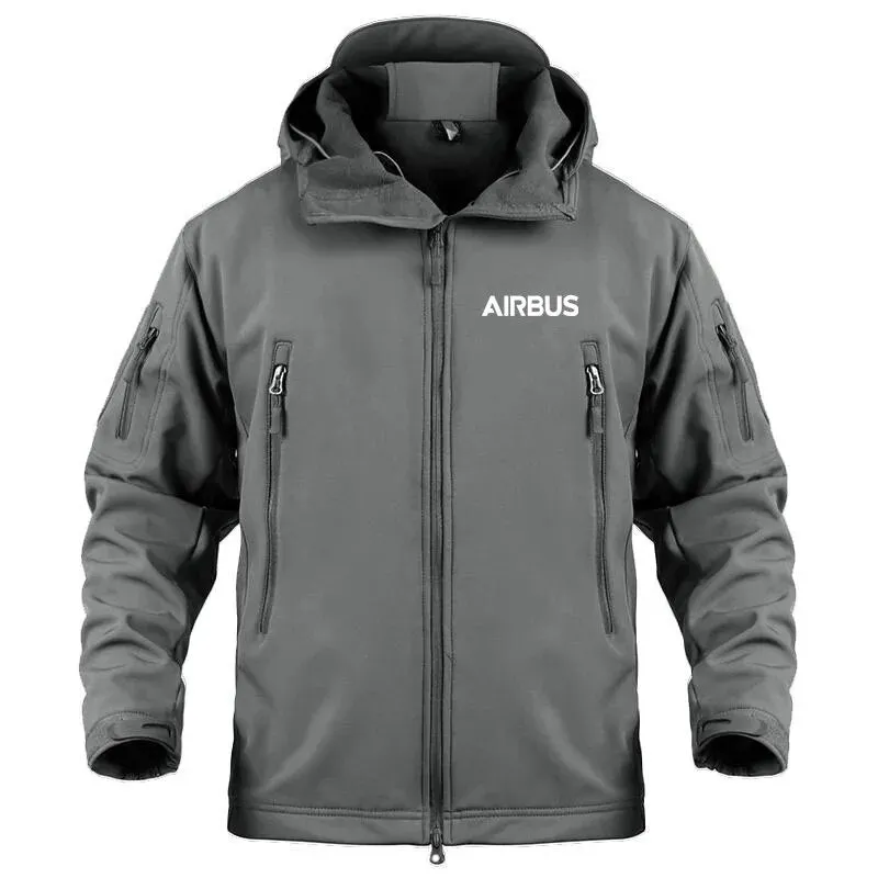 Hooded Man Coat Jacket Military