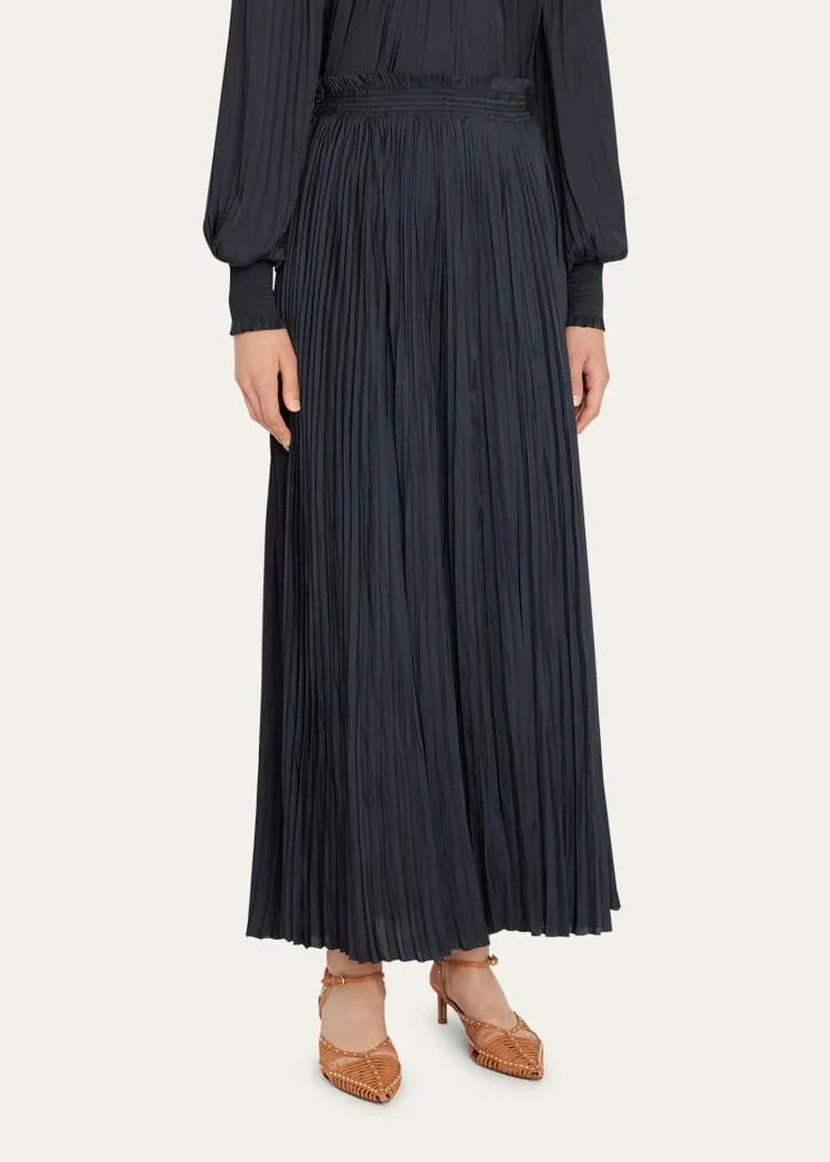 Krista Pleated Maxi Skirt