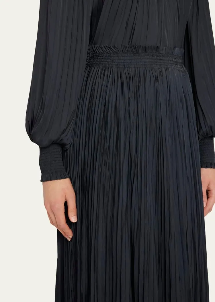 Krista Pleated Maxi Skirt