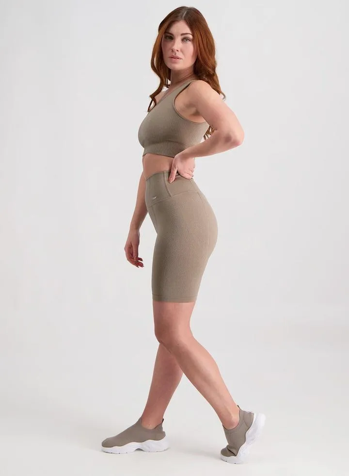 Luxe Seamless Biker Shorts - Espresso