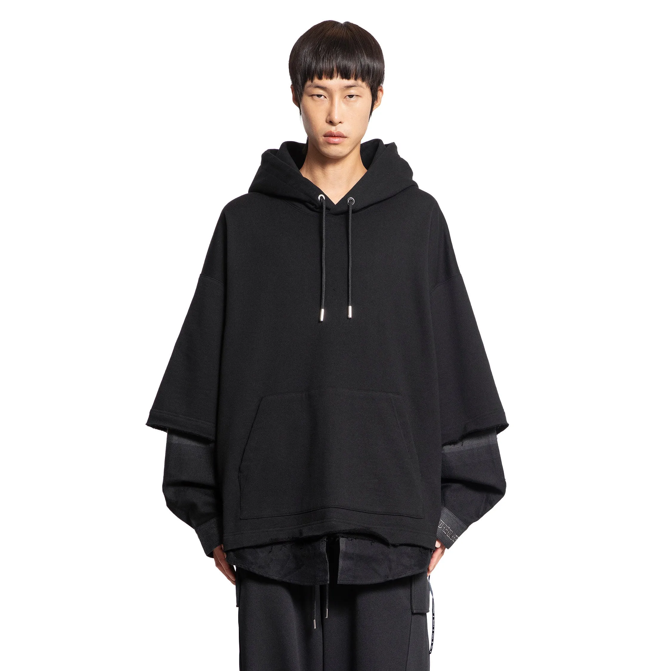 MASTERMIND WORLD MAN BLACK SWEATSHIRTS