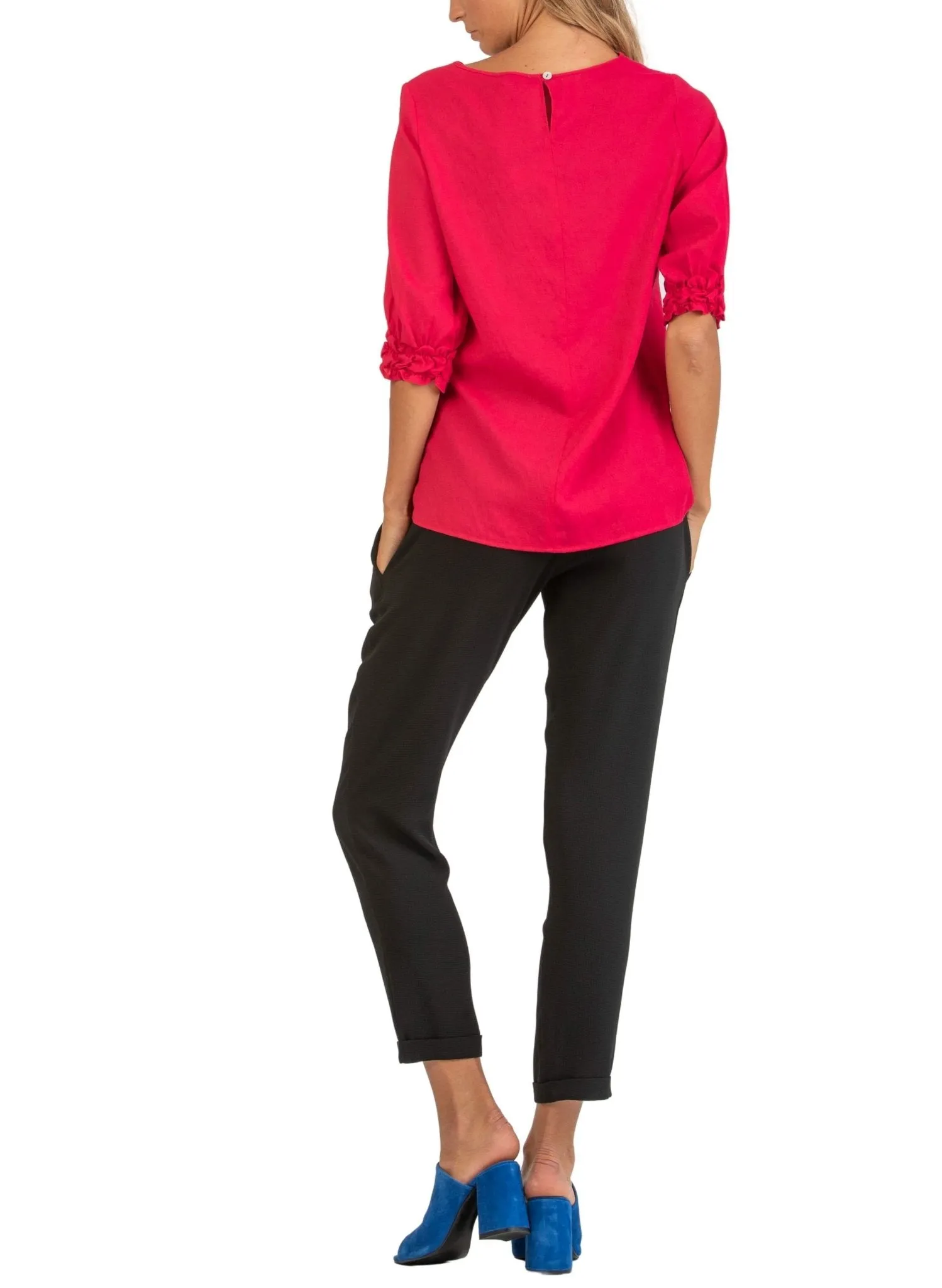 Maternity Jogger Trousers in Crepe - Black