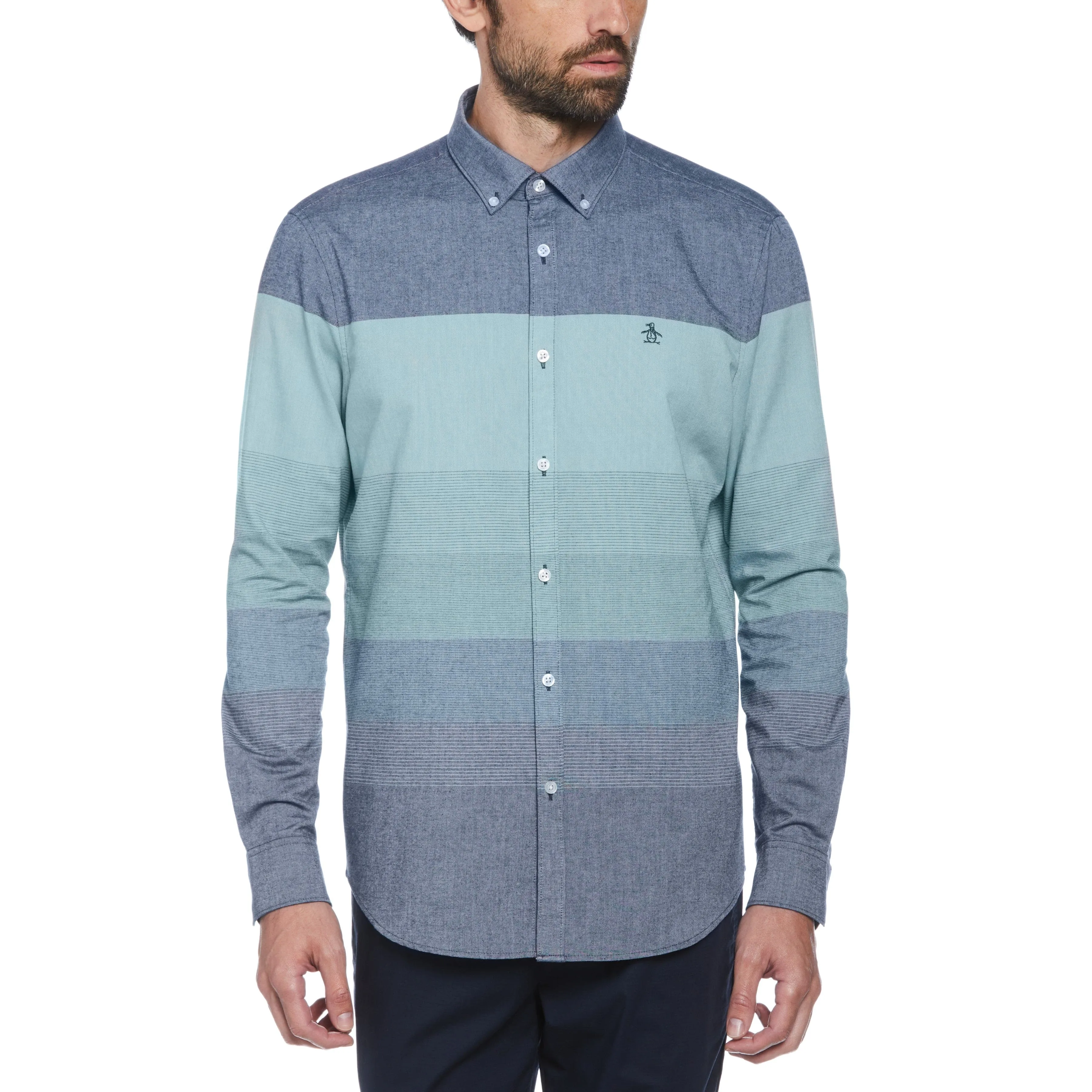 Ombre Color Block Shirt