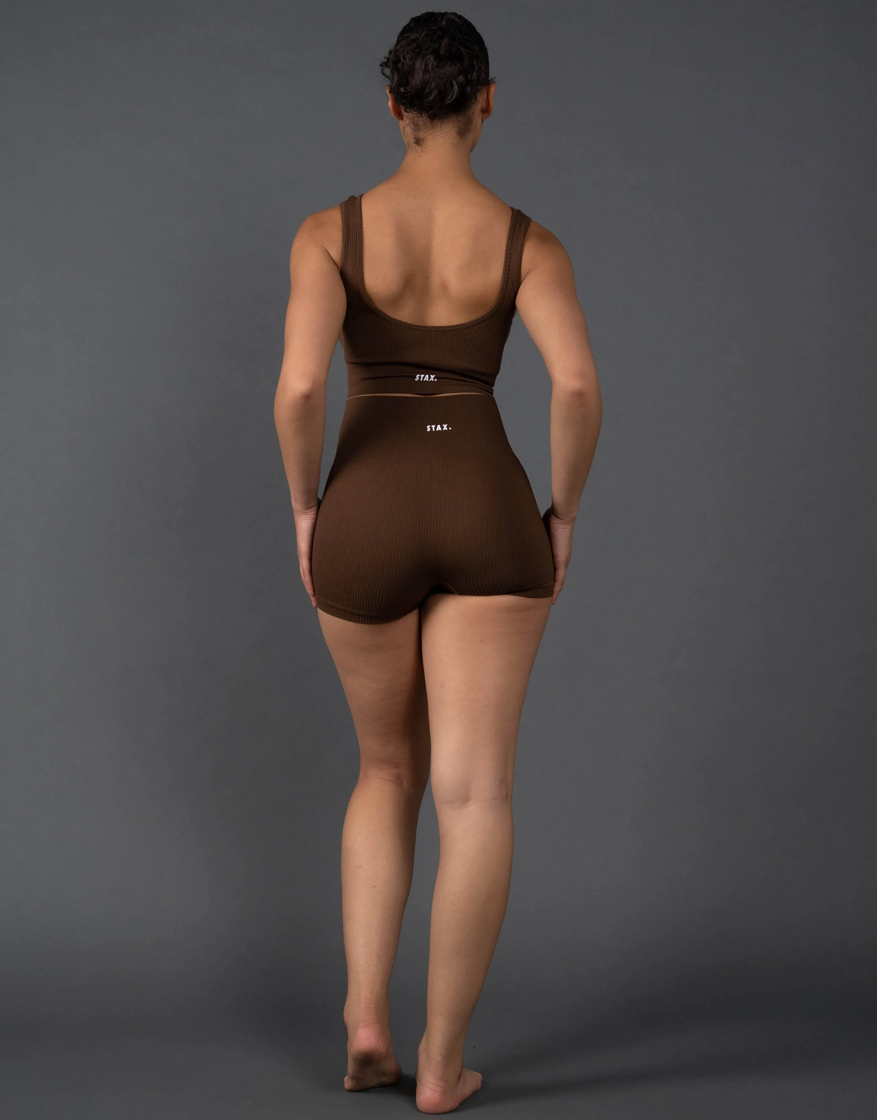 Premium Seamless Mini Lounge Shorts V5.1 - Bark