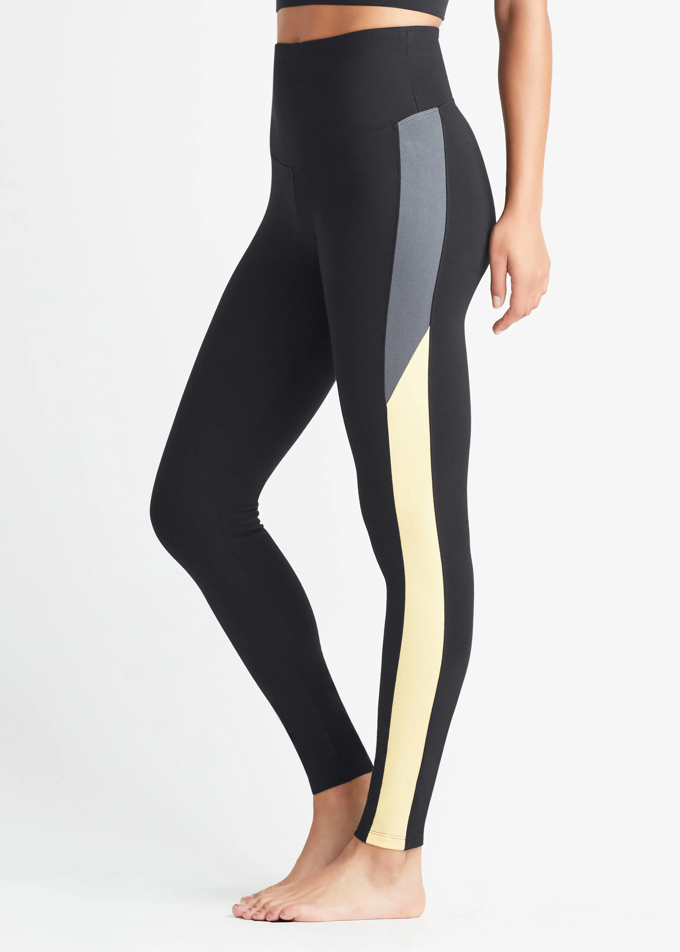 Rachel Shaping Legging with Racing Stripe - Cotton Stretch