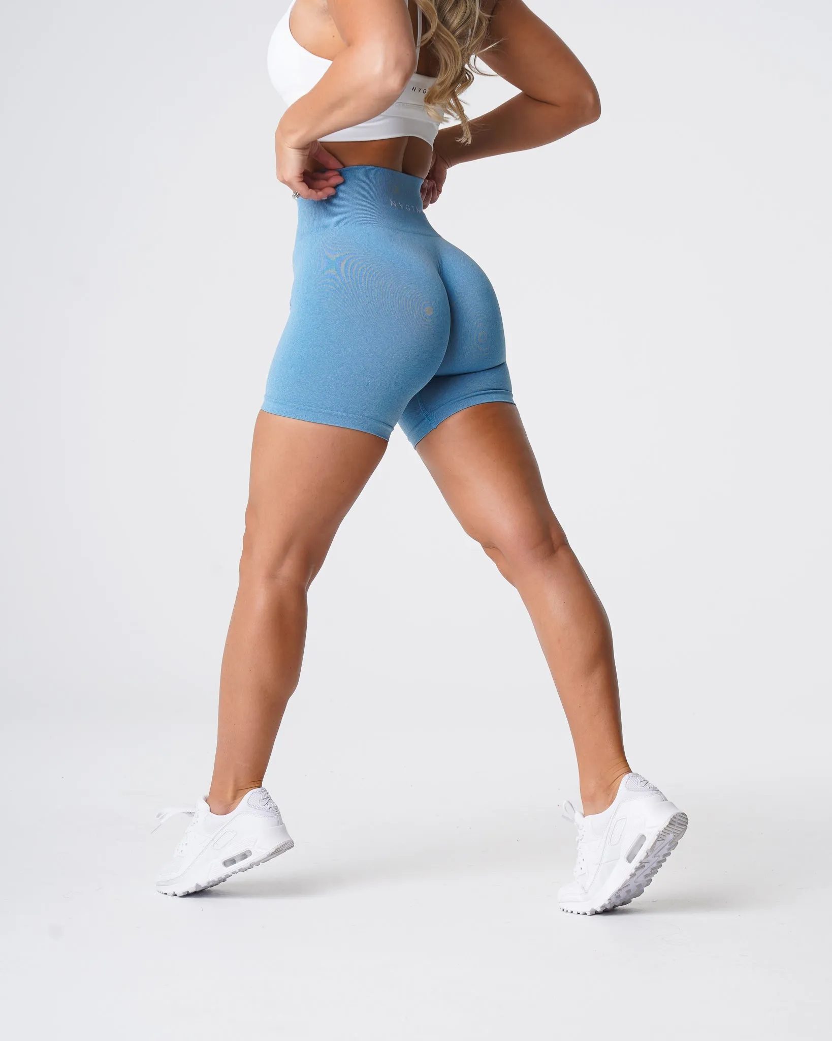 Sky Blue Pro Seamless Shorts