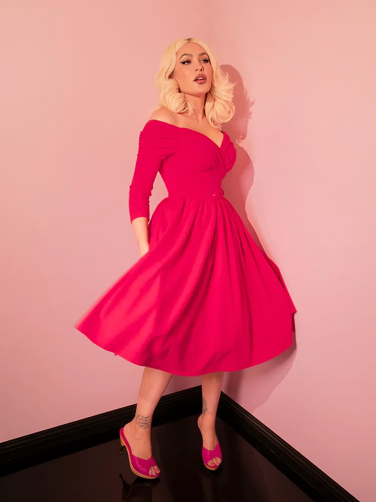 Starlet Swing Dress in Fuchsia - Vixen by Micheline Pitt