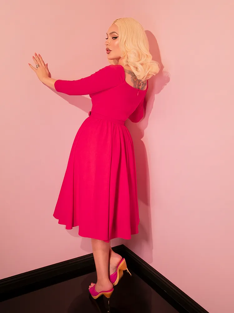 Starlet Swing Dress in Fuchsia - Vixen by Micheline Pitt