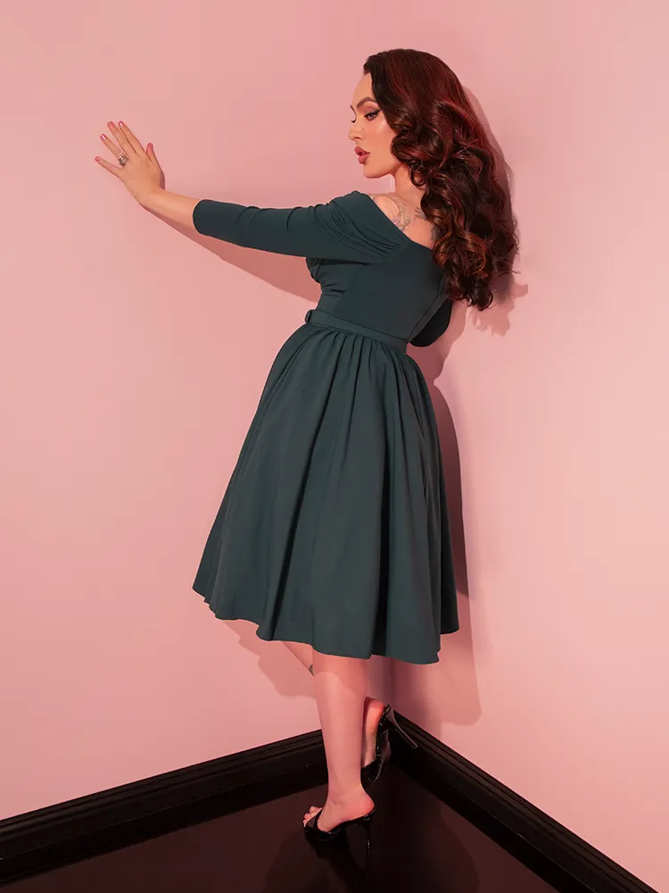 Starlet Swing Dress in Hunter Green - Vixen by Micheline Pitt