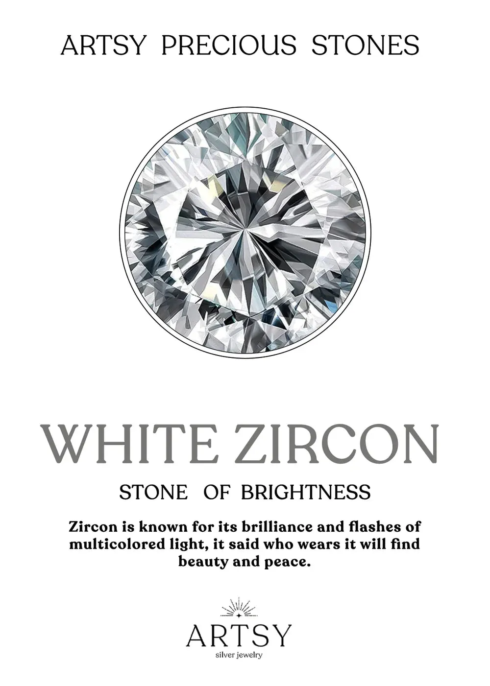 Sweetheart Silver Zircon Earrings