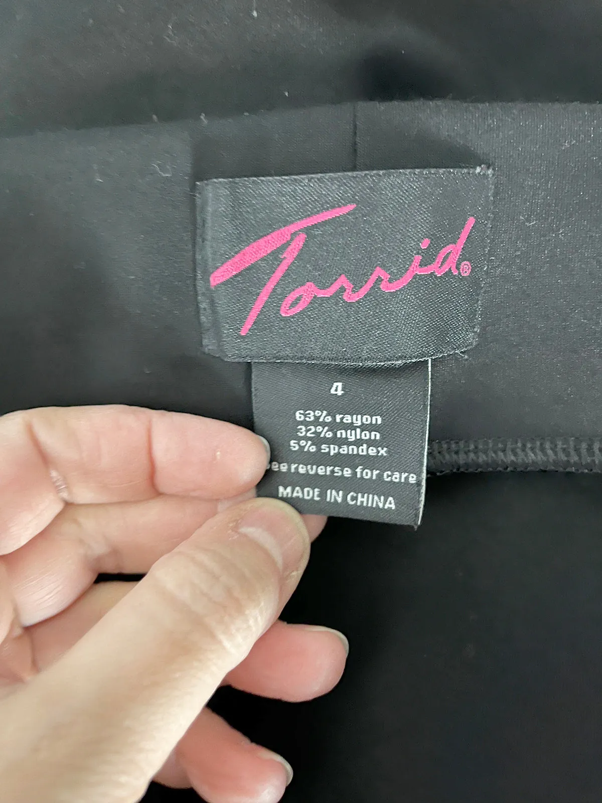 Torrid Size 4 (26/28) Black Bandage Mini Skirt