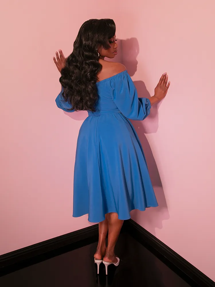 Vacation Dress in Cornflower Blue  - Vixen by Micheline Pitt
