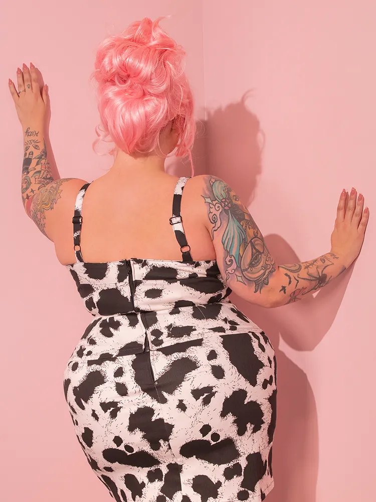 Vamp Top in Cow Print - Vixen by Micheline Pitt