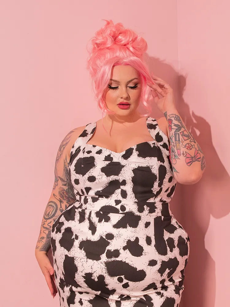 Vamp Top in Cow Print - Vixen by Micheline Pitt