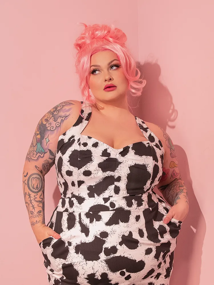 Vamp Top in Cow Print - Vixen by Micheline Pitt