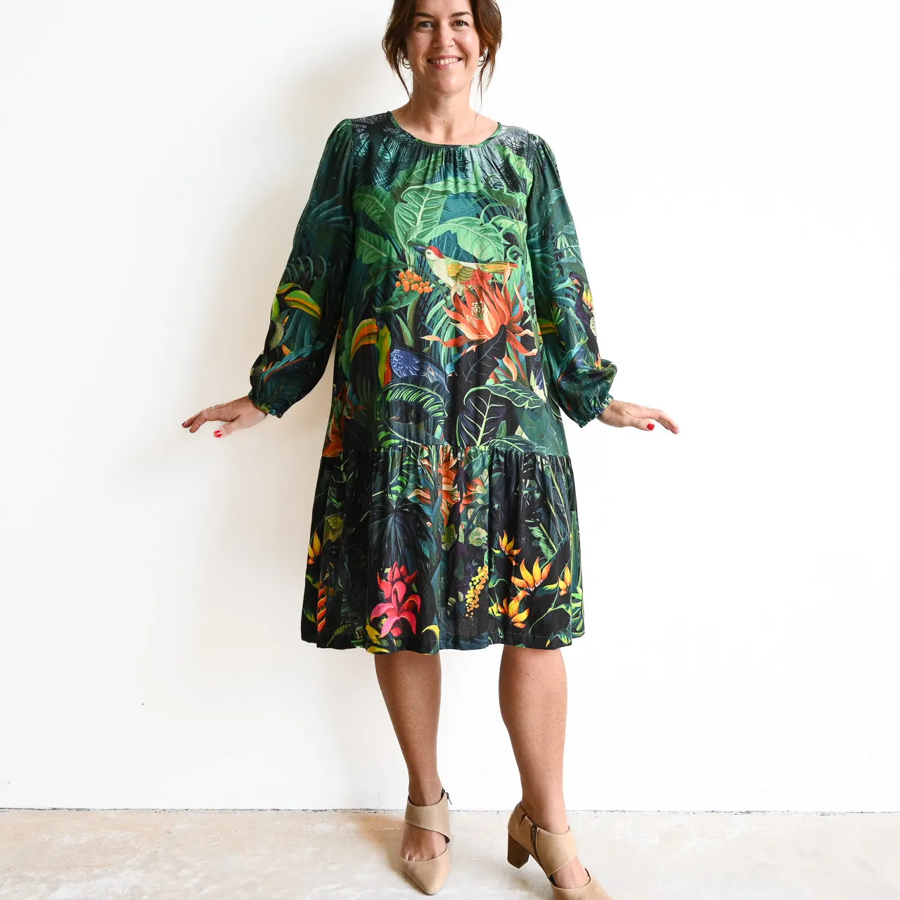 Vogue Drop Waist Dress by Orientique Australia - Amazon - 71482