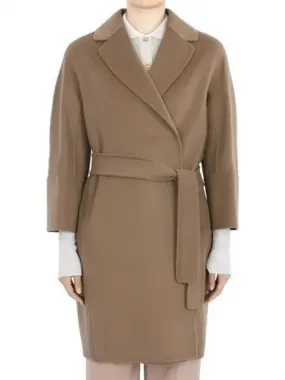 Women s Arona Virgin Wool Coat Camel 2429016111600 045 271115 1065538