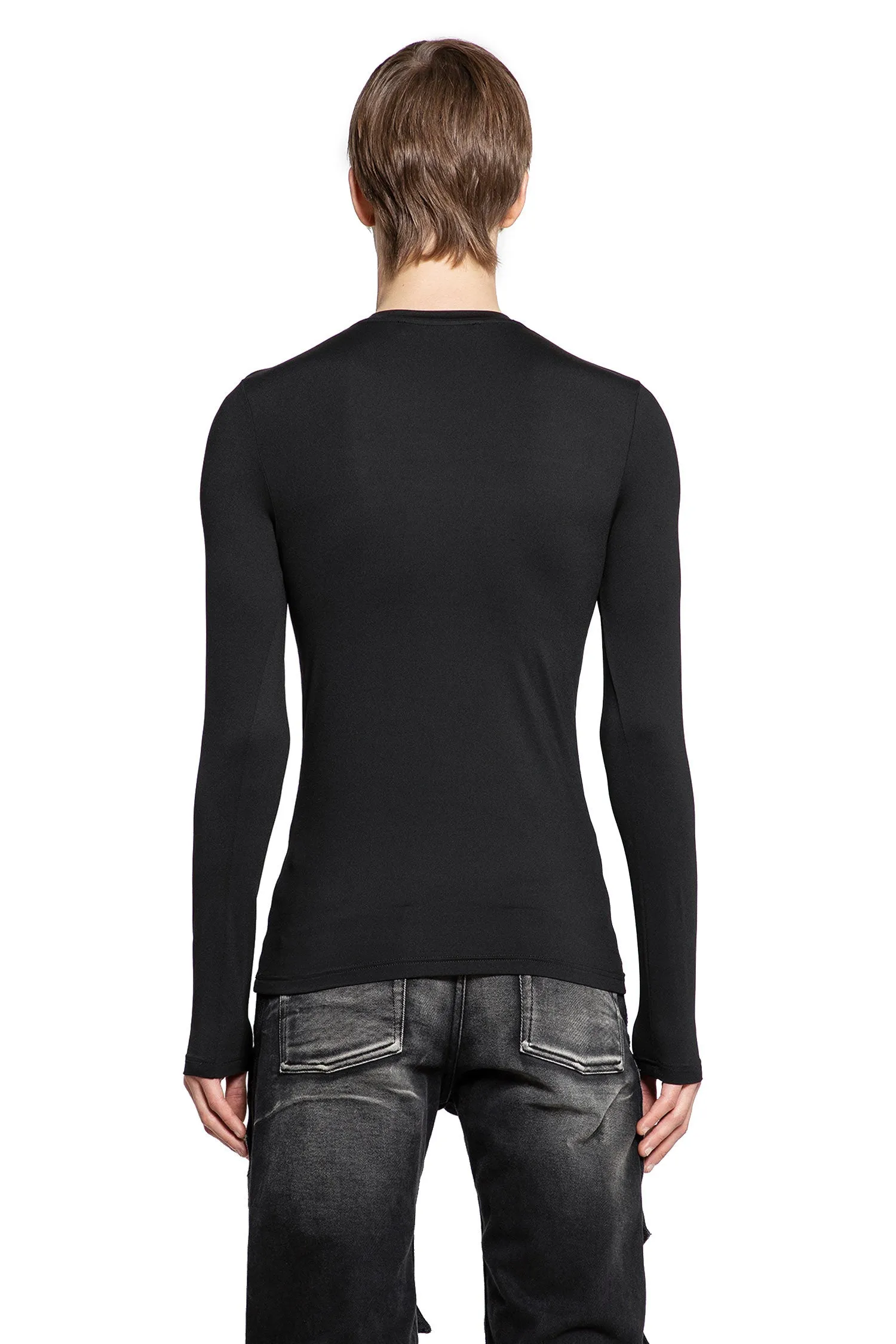 Y/PROJECT MAN BLACK T-SHIRTS & TANK TOPS